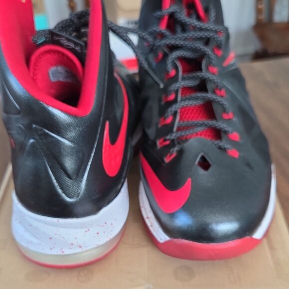 Nike LeBron X Diamond Collection High Top Black/Red Men\'s Basketball Shoes